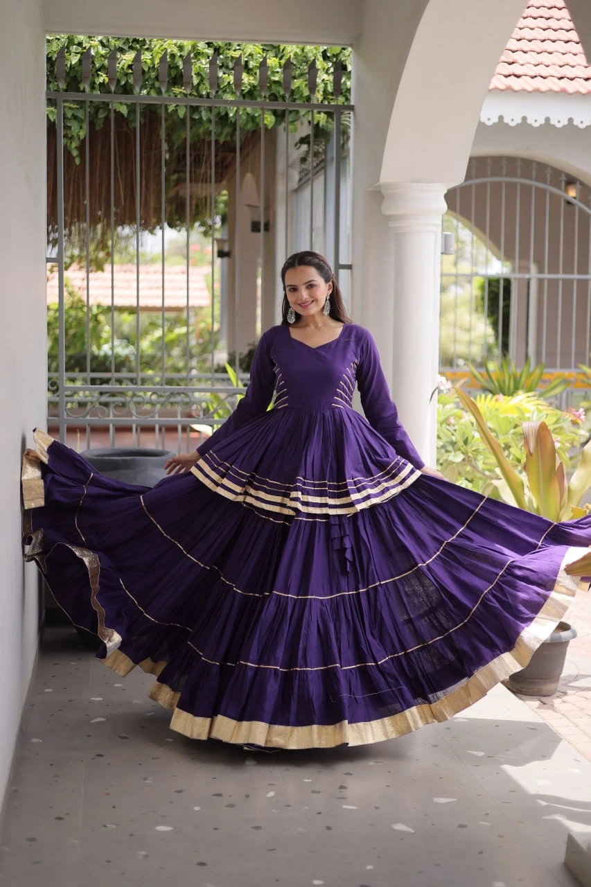 Cora Cotton Navratri Lehenga With Peplum Top